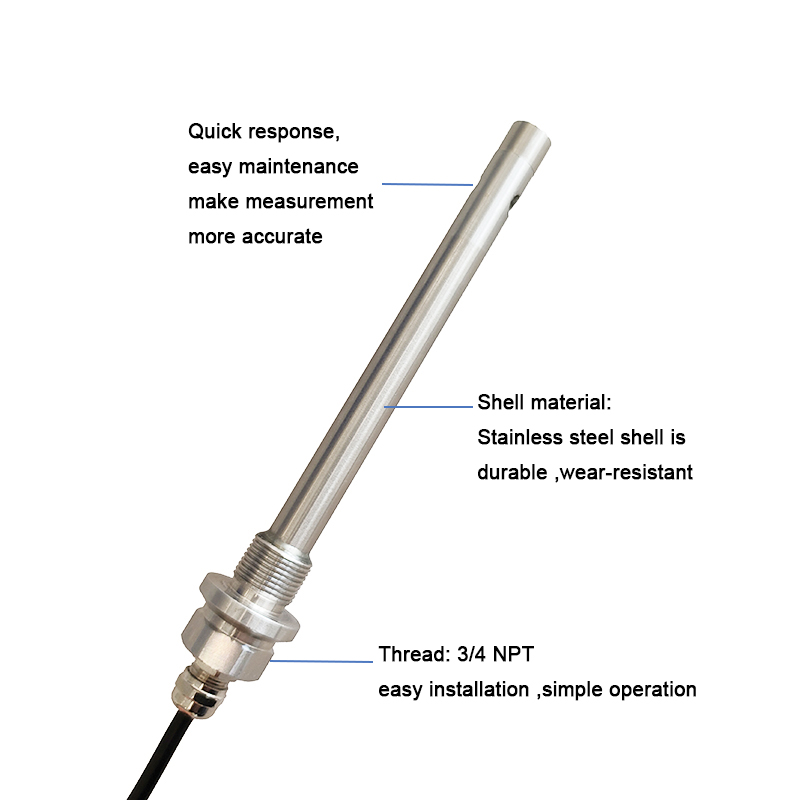 Stainless Steel 4-20mA RS485 0-20000uscm Conductivity Temperature TDS Salinity Resistivity Sensor Water Quality Analysis