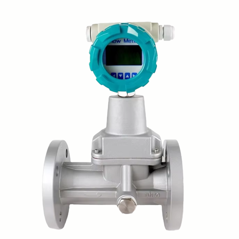 High Accuracy Digital Procession Vortex Flow Meter with 4-20mA RS485 Output for Steam Gas Liquid and Steam