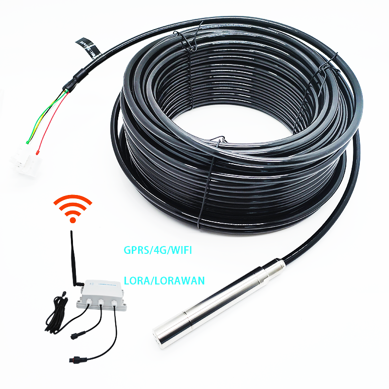 Diameter 16Mm Output Rs485 4-20Ma Maximum Measuring Range 200M Pressure Water Level Temperature 2 In 1 Sensor For Deep Well